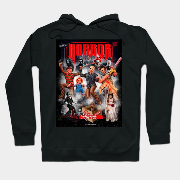 Horror Movie Stories Hoodie by SAN ART STUDIO 